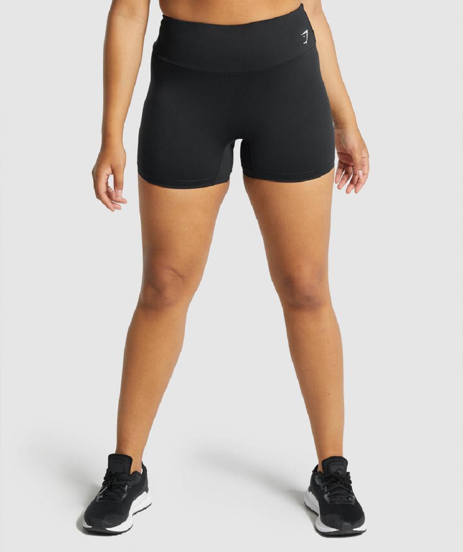 Pantalones Cortos Gymshark Entrenamiento Mujer Negras | CO 2669DFM